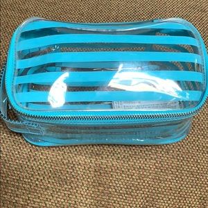 Aqua clear make up bag